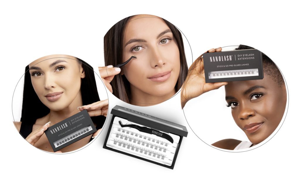 Клъстерни мигли Pre-Glued nanolash